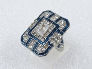 色石　クリスタル　指輪(8号)